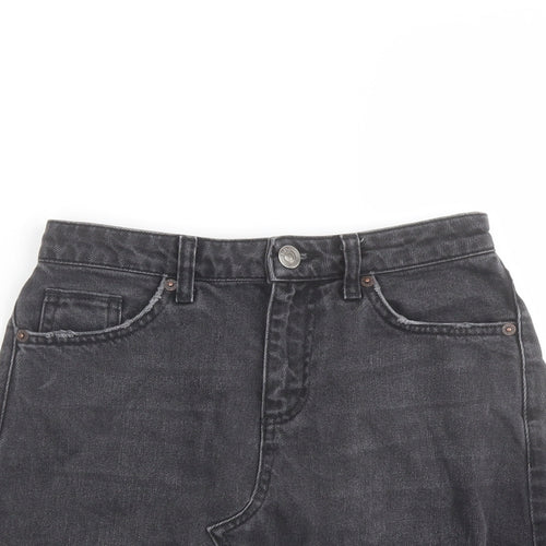 BDG Womens Grey Cotton Mini Skirt Size XS Button