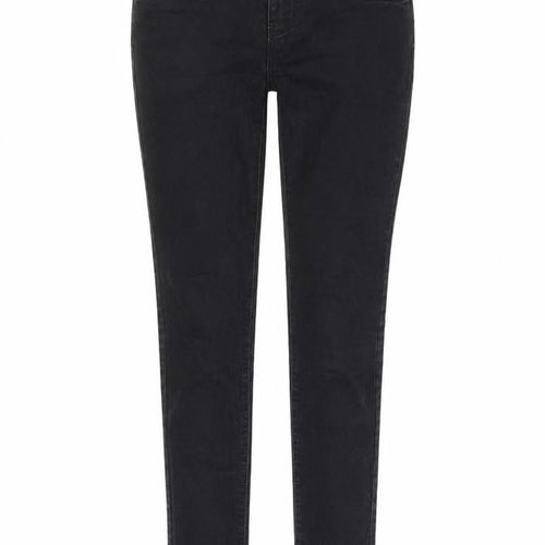 Denim & Co. Womens Black Cotton Skinny Jeans Size 8 L30 in Regular Button