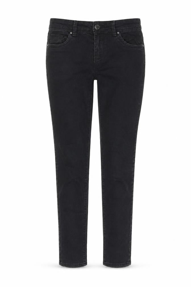Denim & Co. Womens Black Cotton Skinny Jeans Size 8 L30 in Regular Button