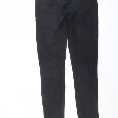 Denim & Co. Womens Black Cotton Skinny Jeans Size 8 L30 in Regular Button