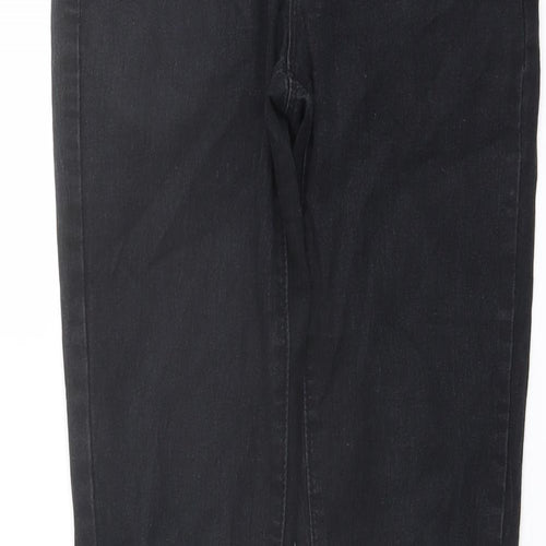 Denim & Co. Womens Black Cotton Skinny Jeans Size 8 L30 in Regular Button