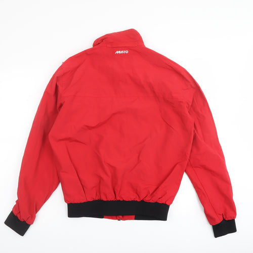 MUSTO Mens Red Jacket Size S Zip