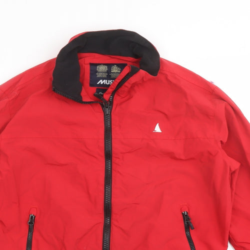 MUSTO Mens Red Jacket Size S Zip