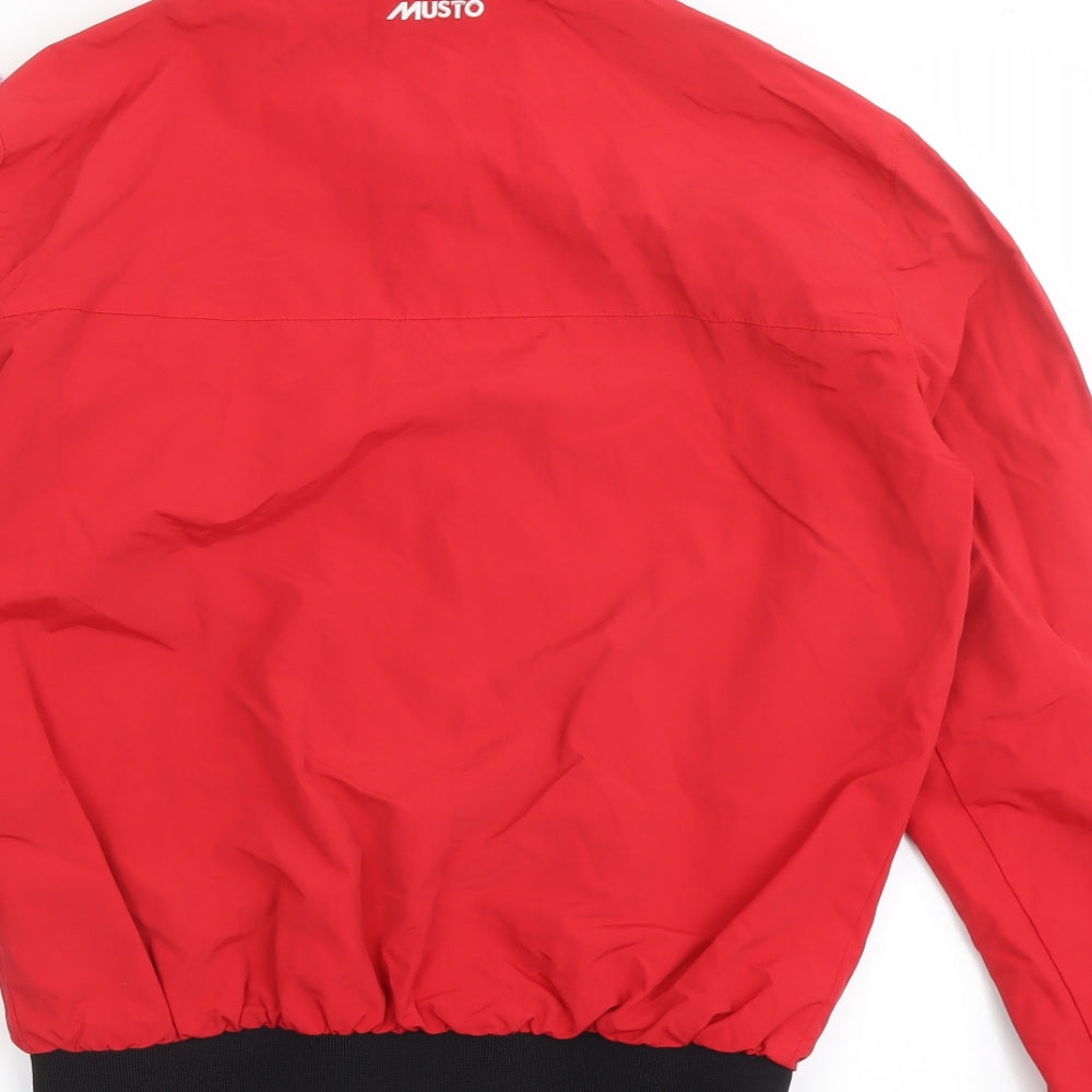 MUSTO Mens Red Jacket Size S Zip
