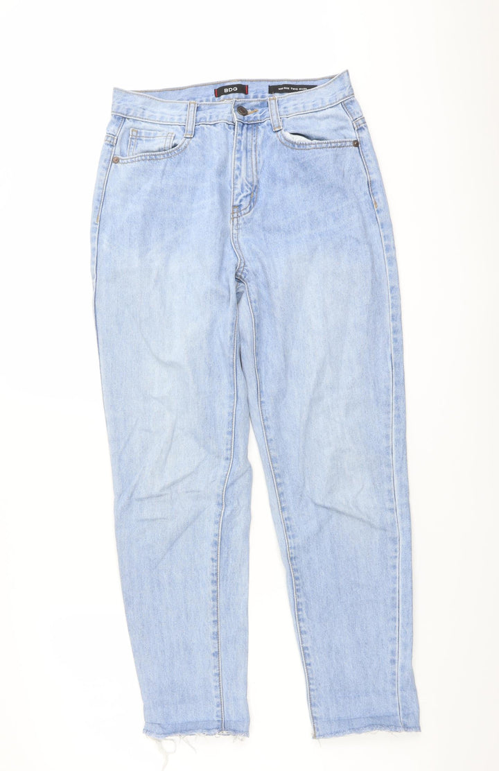 BDG Womens Blue Cotton Tapered Jeans Size 27 in L26 in Regular Button