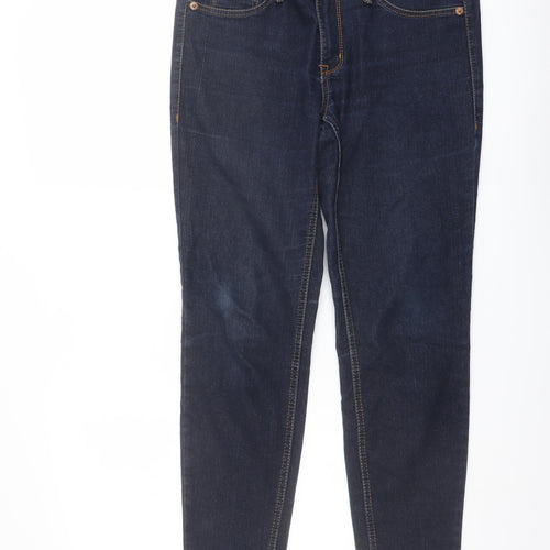 Fragile Womens Blue Cotton Skinny Jeans Size 32 in L27 in Regular Button