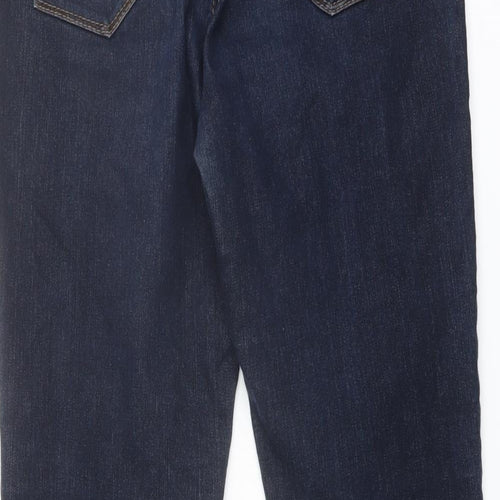 Fragile Womens Blue Cotton Skinny Jeans Size 32 in L27 in Regular Button