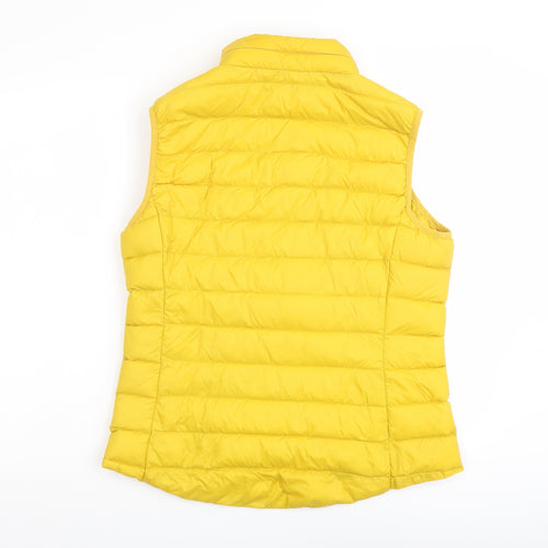 Marks and Spencer Womens Yellow Gilet Jacket Size 12 Zip