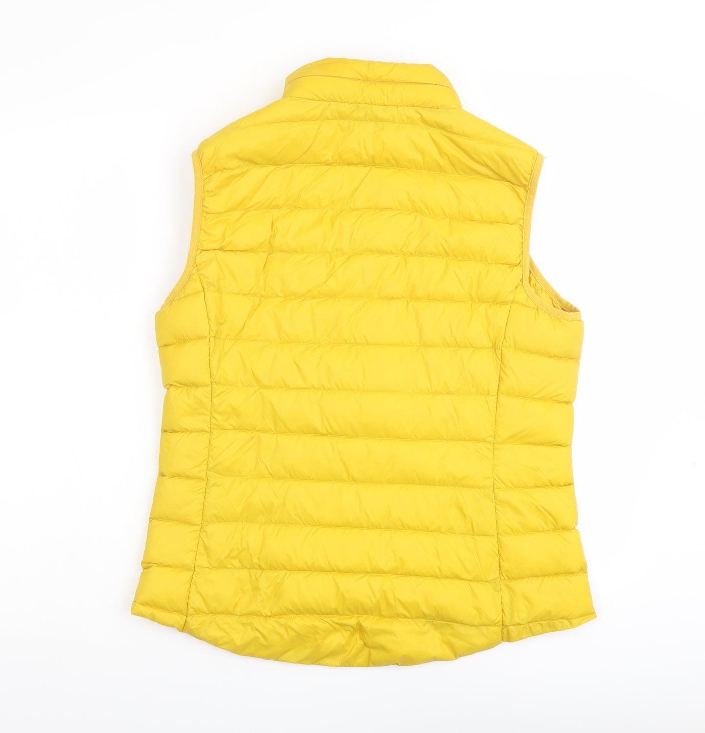 Marks and Spencer Womens Yellow Gilet Jacket Size 12 Zip
