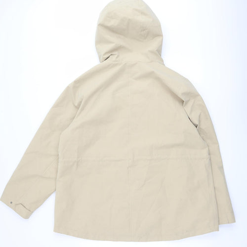 Marks and Spencer Womens Beige Jacket Size 18 Zip