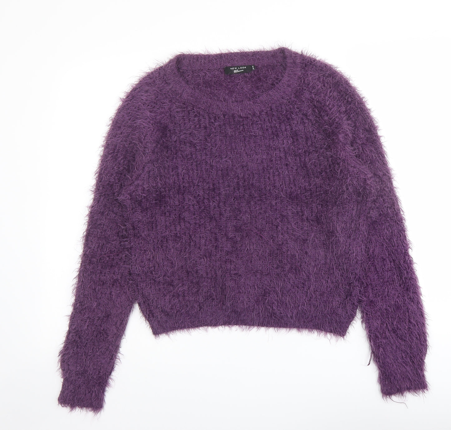 New Look Girls Purple Round Neck Nylon Pullover Jumper Size 12-13 Years Pullover