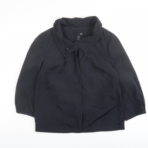 H&M Womens Blue Jacket Size 10 Snap