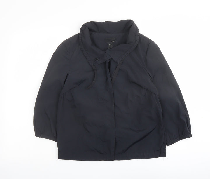 H&M Womens Blue Jacket Size 10 Snap