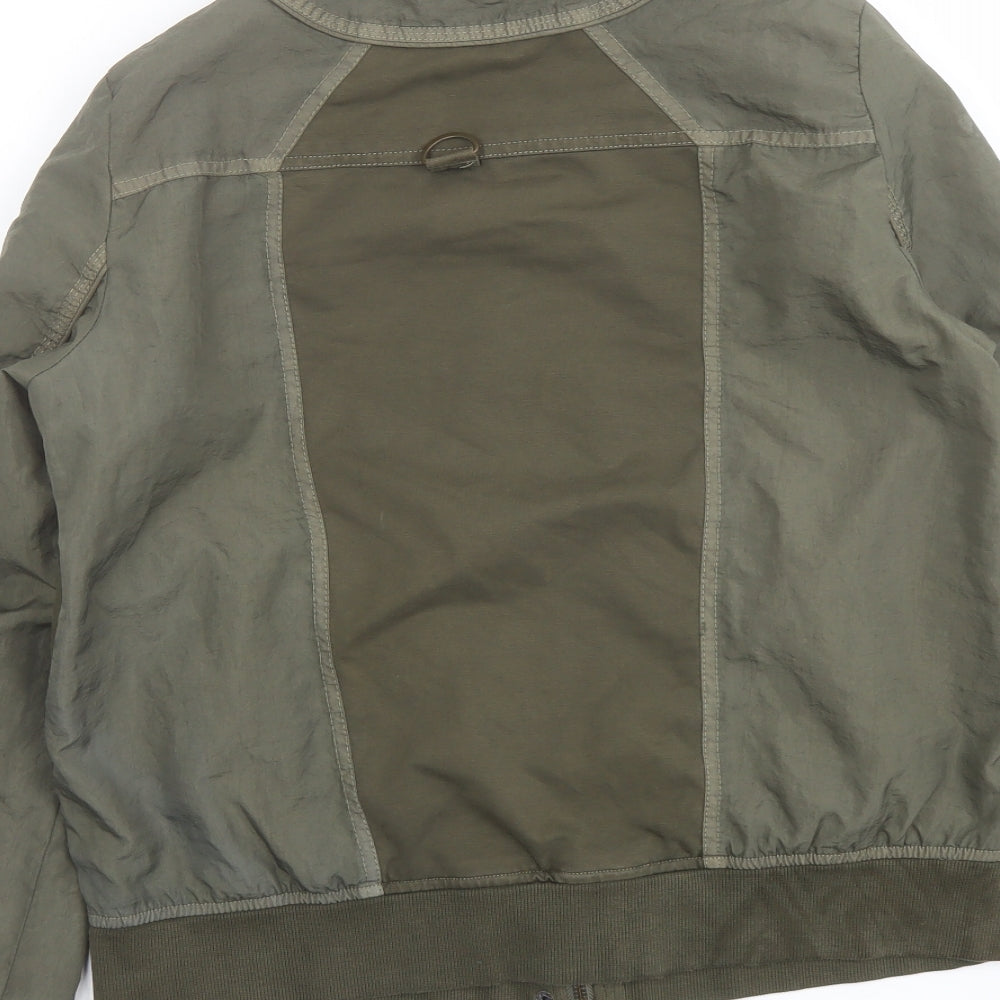 Marrakech Womens Green Bomber Jacket Jacket Size M Zip