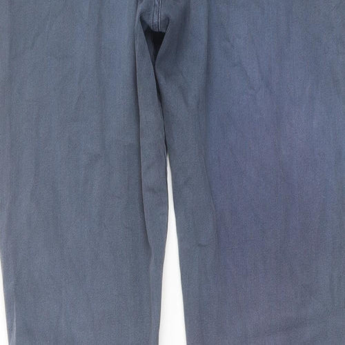 Threadbare Mens Blue Cotton Straight Jeans Size 38 in L32 in Regular Button