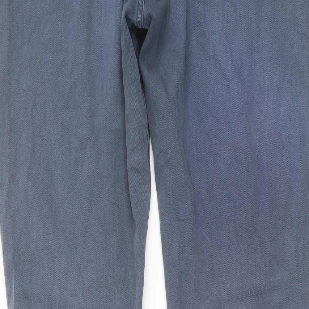 Threadbare Mens Blue Cotton Straight Jeans Size 38 in L32 in Regular Button