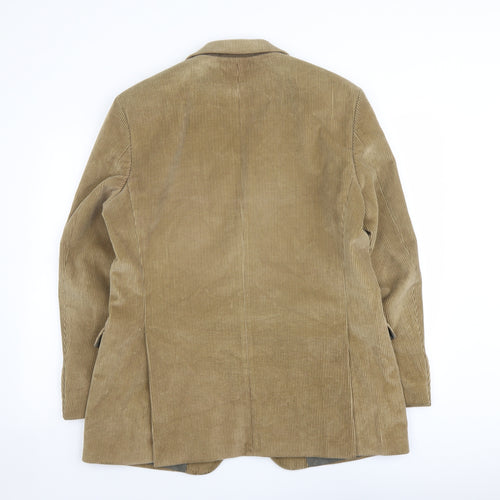 SAND Mens Brown Cotton Jacket Blazer Size 48 Regular