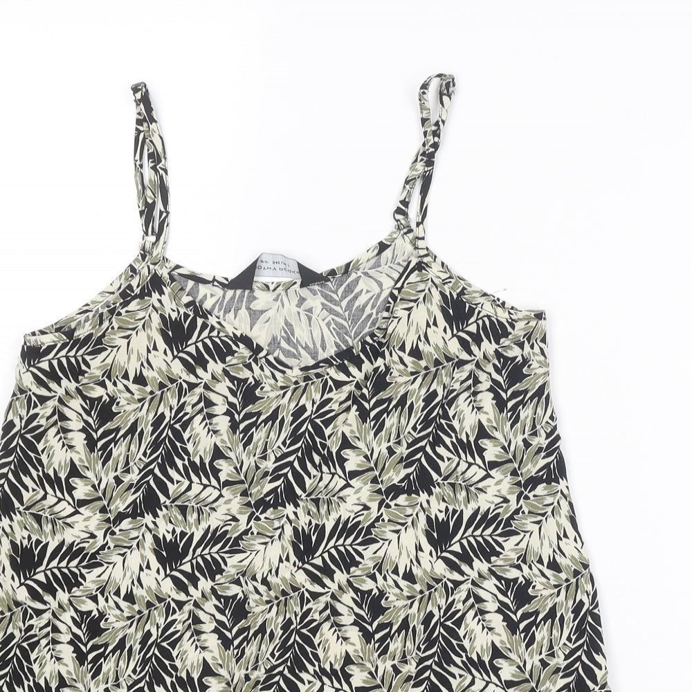 Dorothy Perkins Womens Multicoloured Geometric Viscose Camisole Tank Size 6 V-Neck