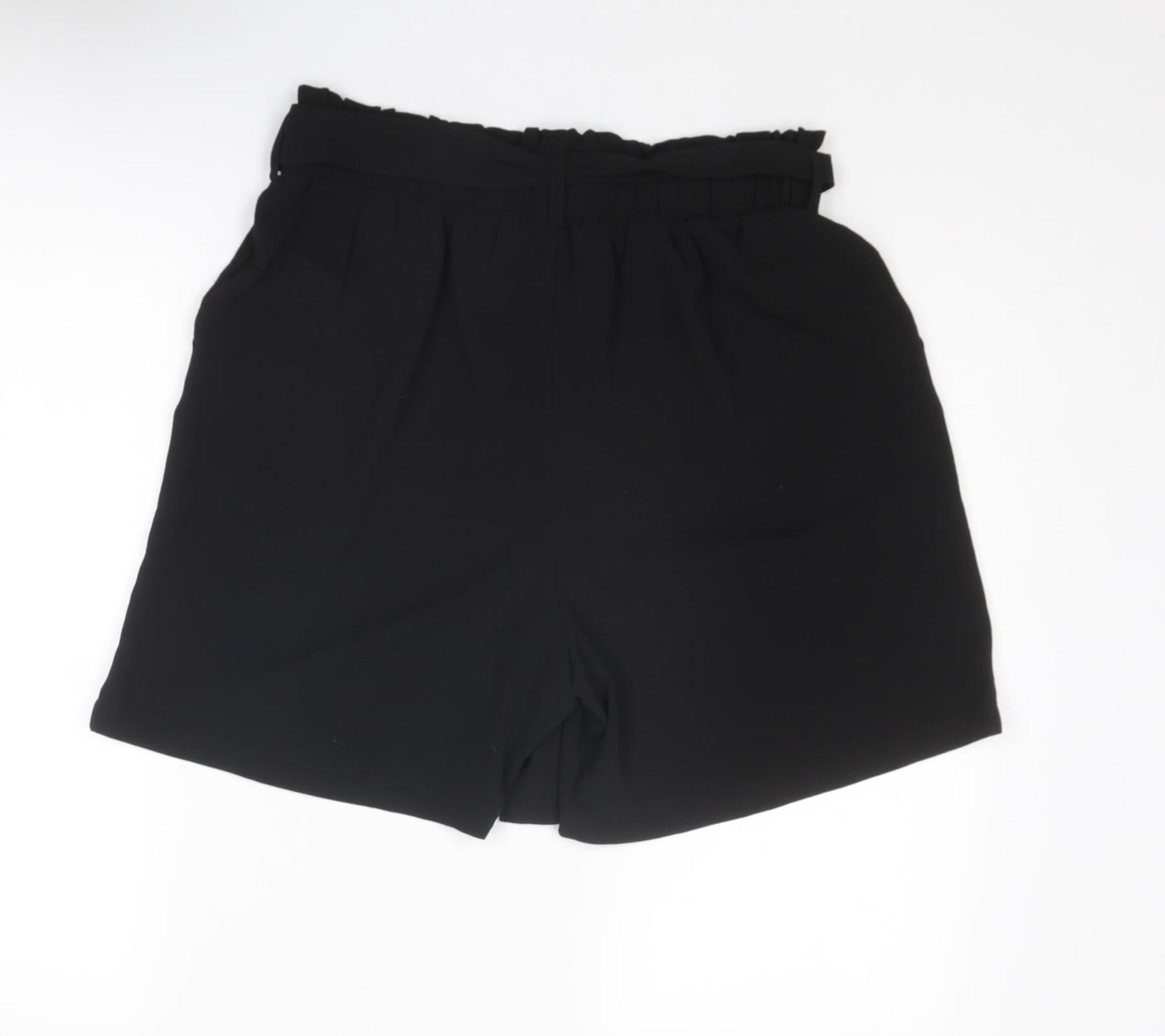 Pieces Womens Black Polyester Basic Shorts Size XL L6 in Regular Pull On