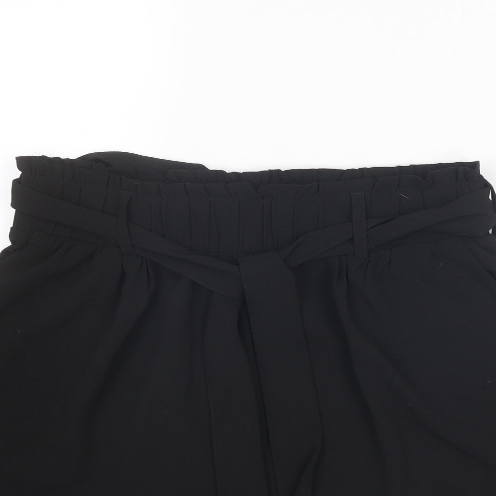 Pieces Womens Black Polyester Basic Shorts Size XL L6 in Regular Pull On