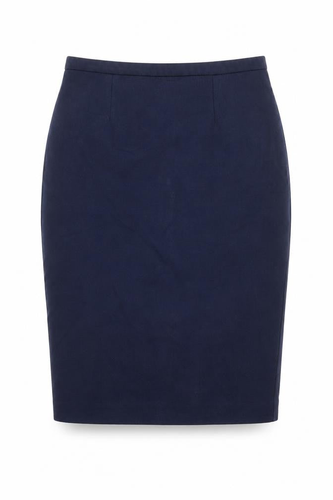 Marks and Spencer Womens Blue Polyester Straight & Pencil Skirt Size 10 Zip