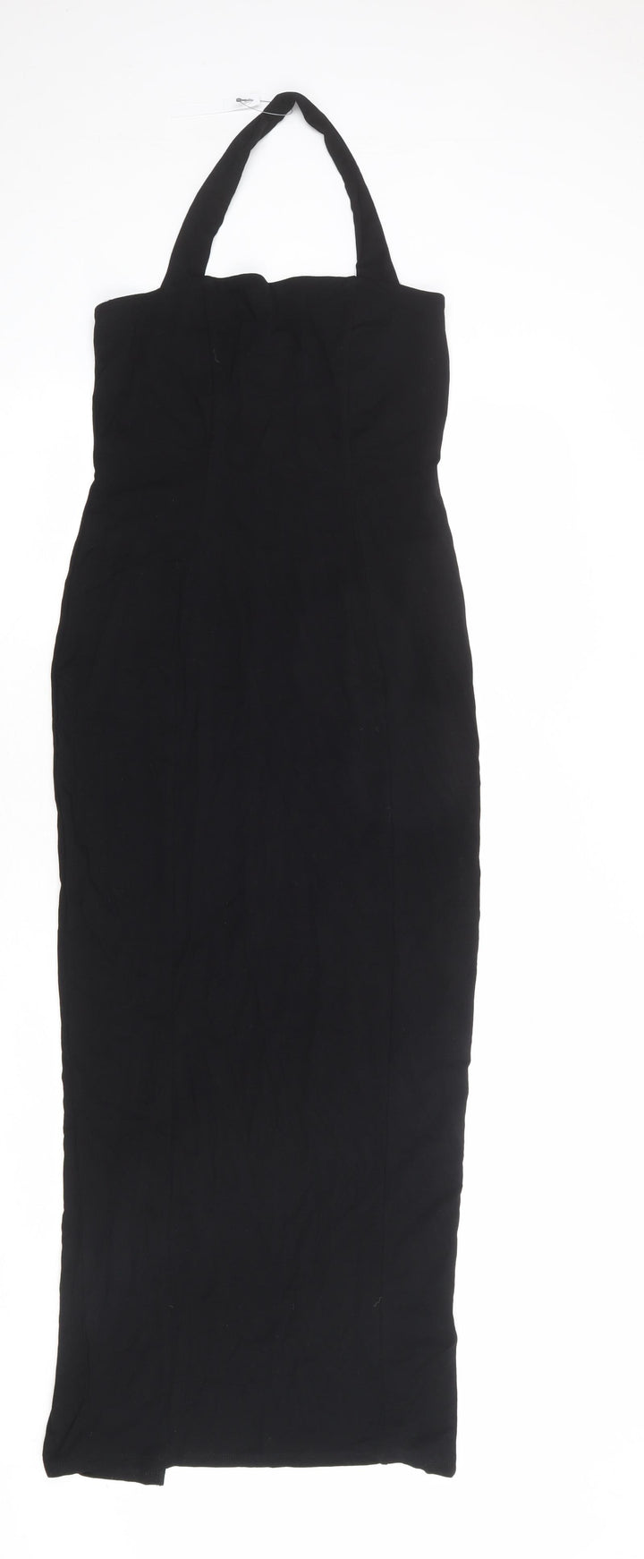 ASOS Womens Black Viscose Shift Size 8 Halter Pullover