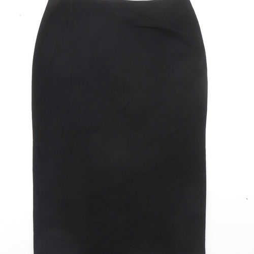 Paul Separates Womens Black Polyester Straight & Pencil Skirt Size 12 Zip