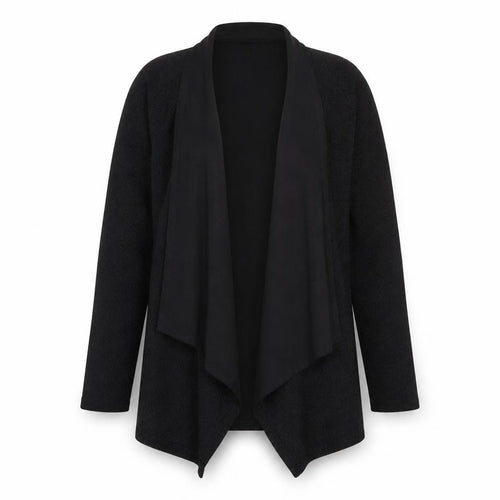 Episode Womens Black V-Neck Polyester Cardigan Jumper Size XS