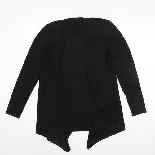 Episode Womens Black V-Neck Polyester Cardigan Jumper Size XS