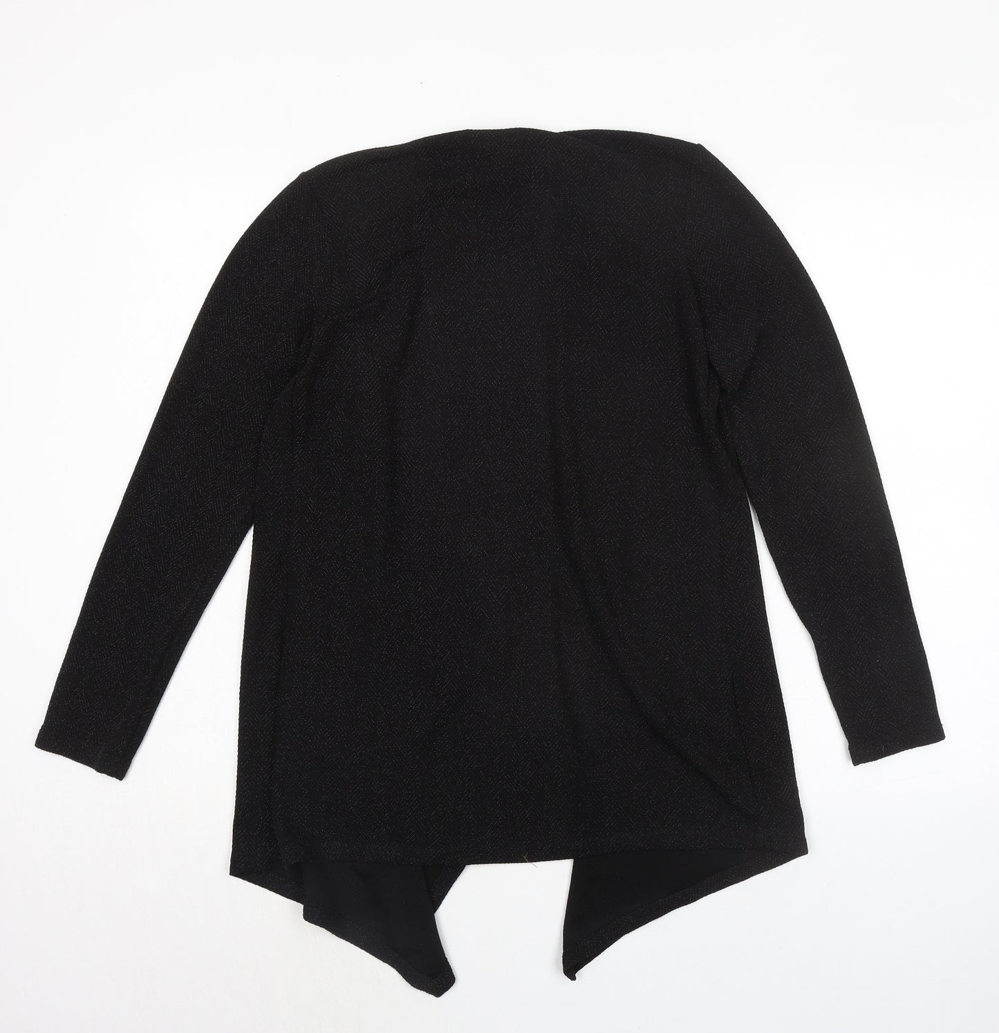Episode Womens Black V-Neck Polyester Cardigan Jumper Size XS