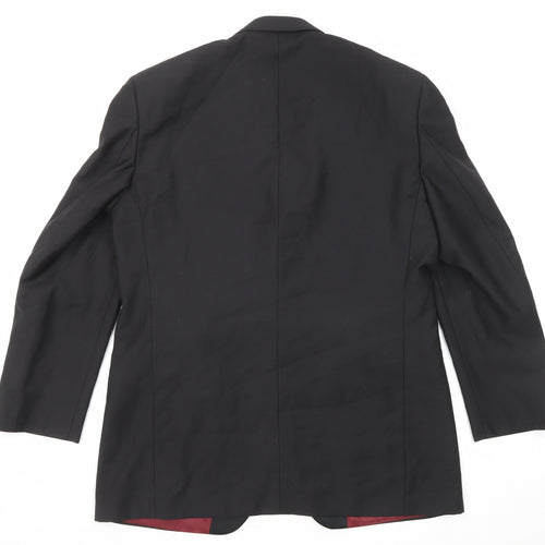 Scott & Taylor Mens Black Polyester Tuxedo Suit Jacket Size 42 Regular