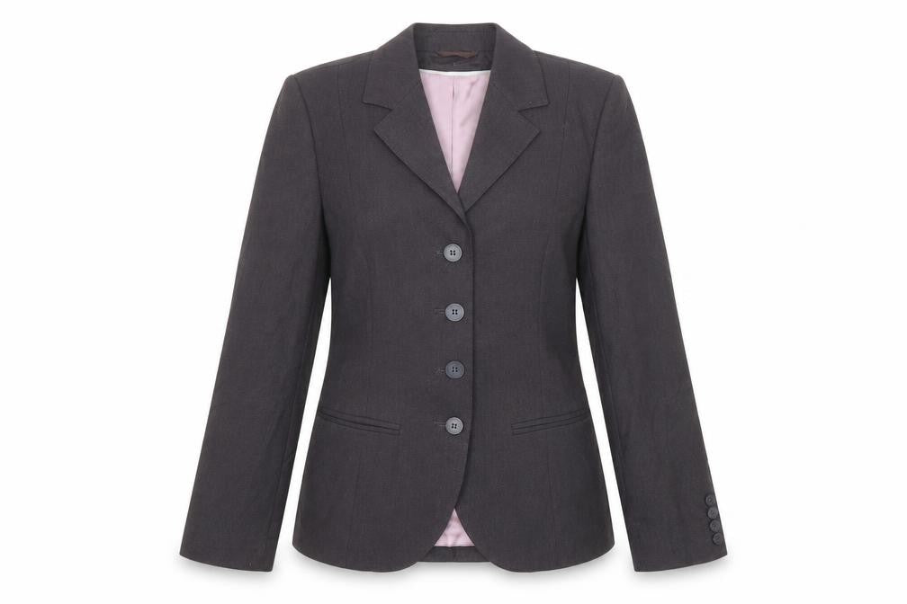 Front view of Next women’s black polyester jacket blazer, size UK 8