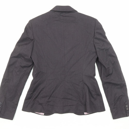 NEXT Womens Black Polyester Jacket Blazer Size 8