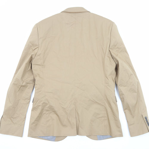 NEXT Mens Beige Cotton Jacket Blazer Size 42 Regular