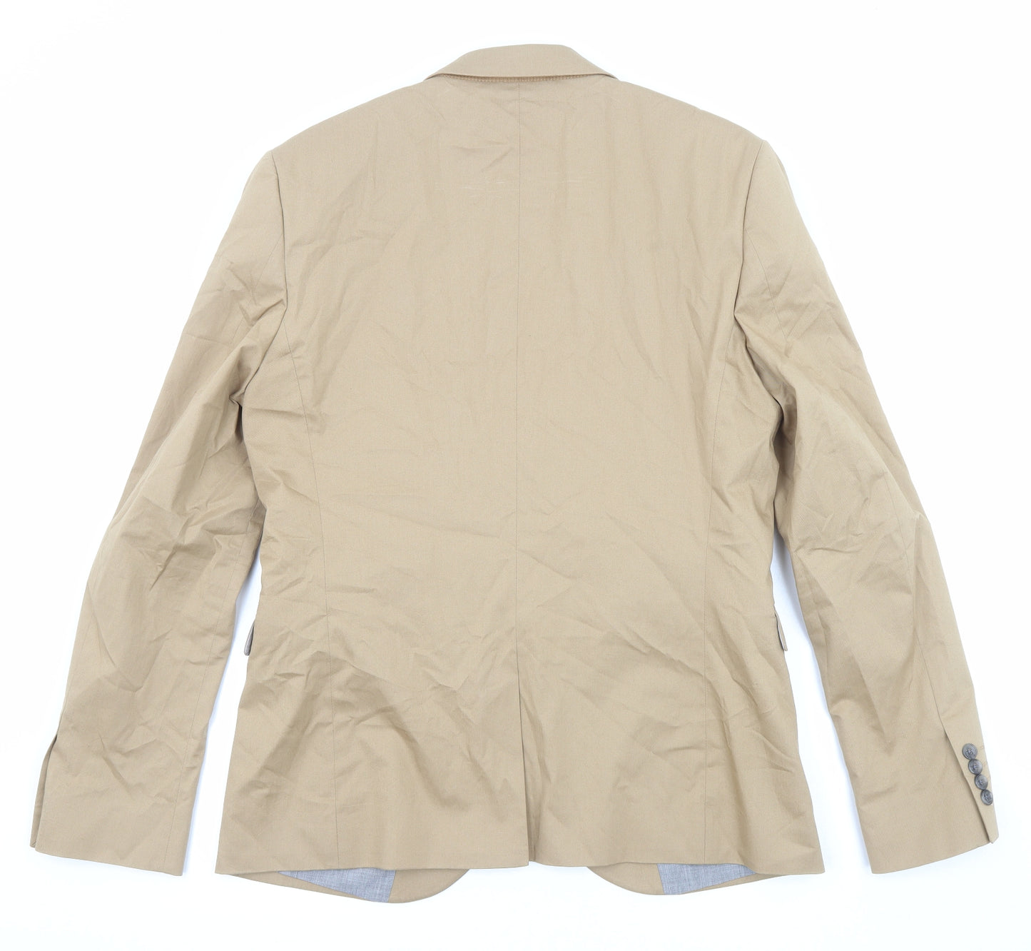 NEXT Mens Beige Cotton Jacket Blazer Size 42 Regular