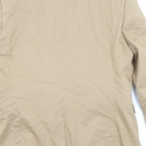 NEXT Mens Beige Cotton Jacket Blazer Size 42 Regular