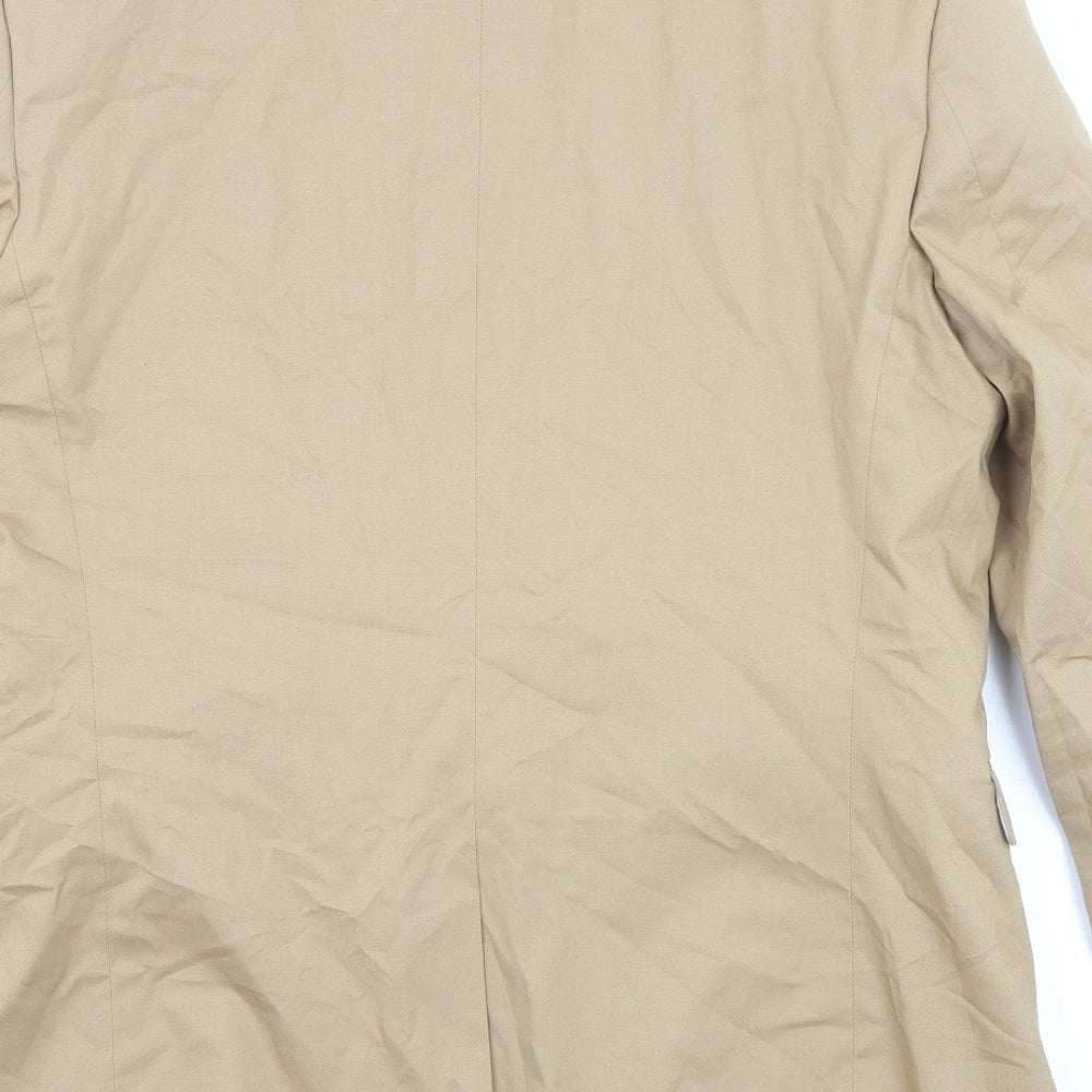 NEXT Mens Beige Cotton Jacket Blazer Size 42 Regular