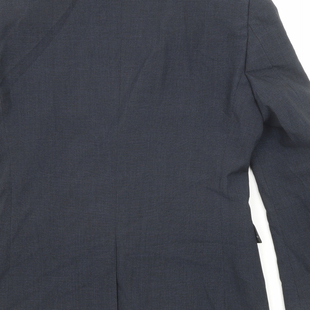 NEXT Mens Blue Polyester Jacket Suit Jacket Size 36 Regular