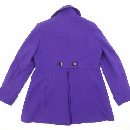 Marks and Spencer Womens Purple Jacket Size 14 Button