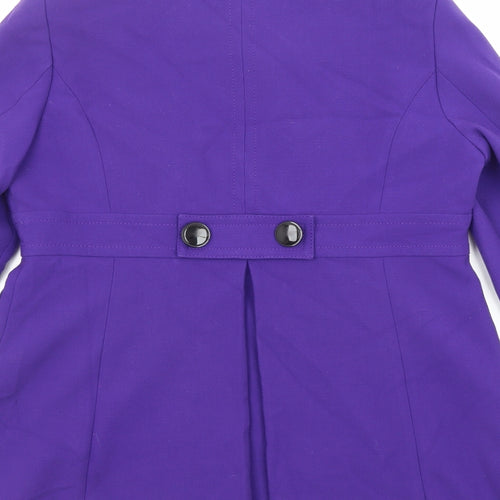 Marks and Spencer Womens Purple Jacket Size 14 Button