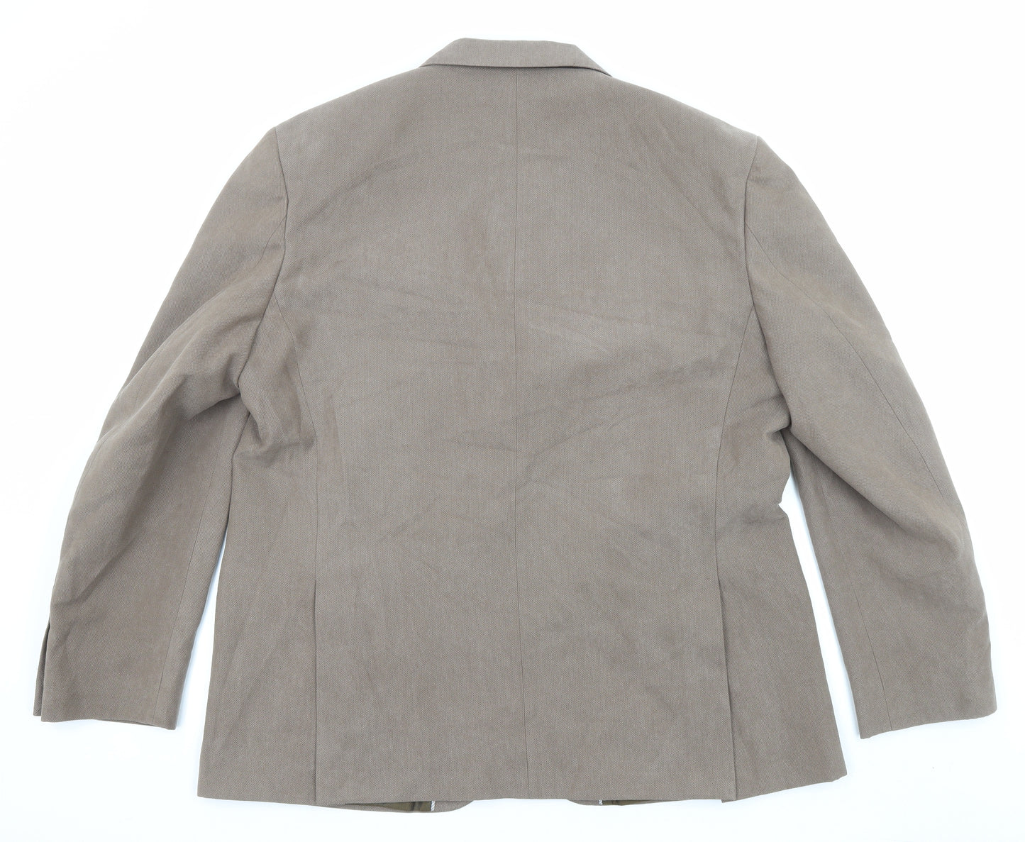 Marks and Spencer Mens Brown Polyester Jacket Blazer Size 46 Regular