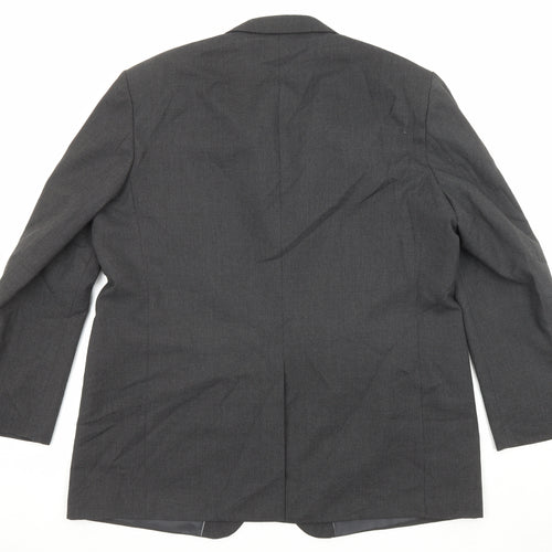 Marks and Spencer Mens Grey Polyester Jacket Suit Jacket Size 48 Regular