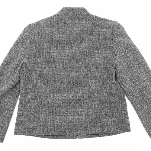 EWM Womens Grey Jacket Size 16 Zip
