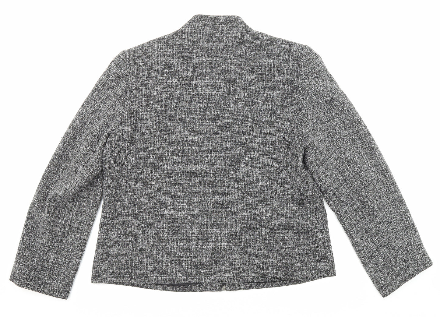 EWM Womens Grey Jacket Size 16 Zip