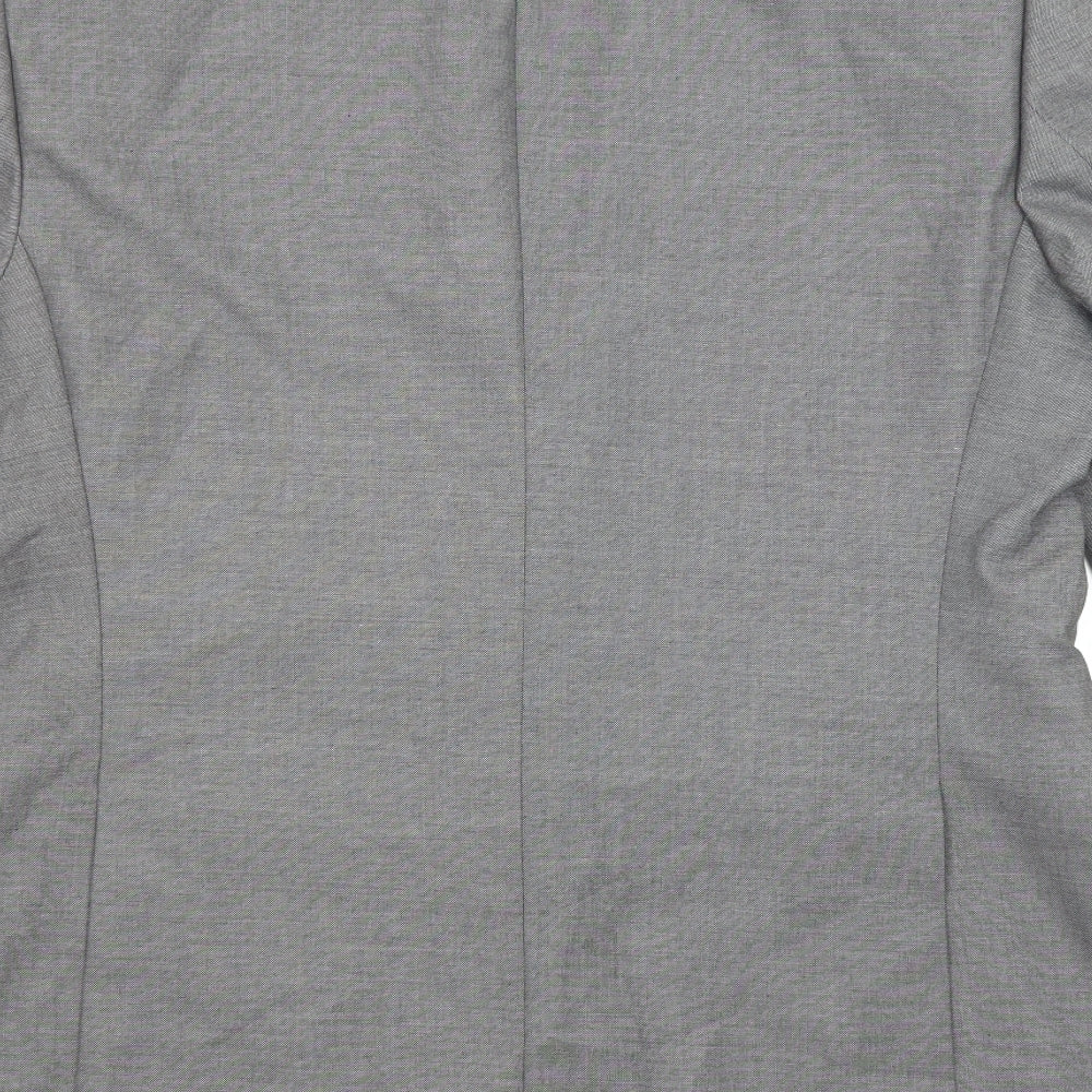 Marks and Spencer Mens Grey Polyester Jacket Suit Jacket Size 40 Regular