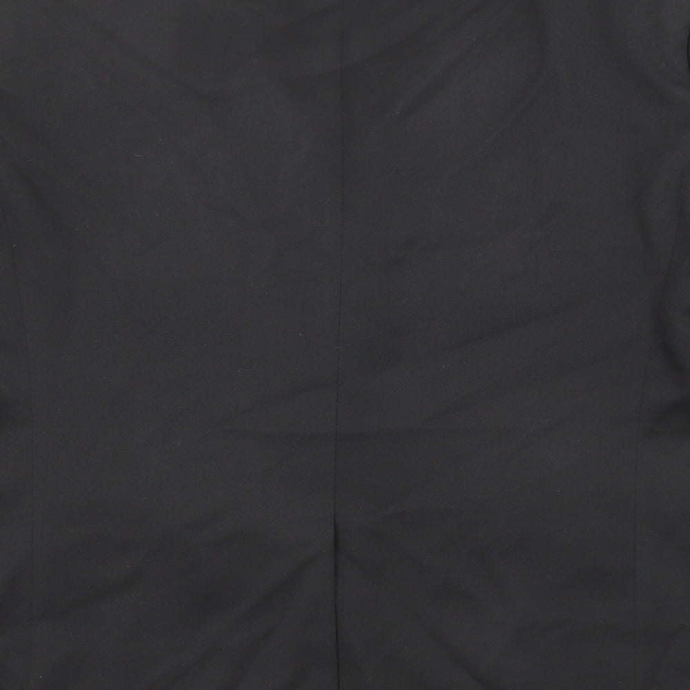 Marks and Spencer Mens Black Polyester Tuxedo Suit Jacket Size 46 Regular