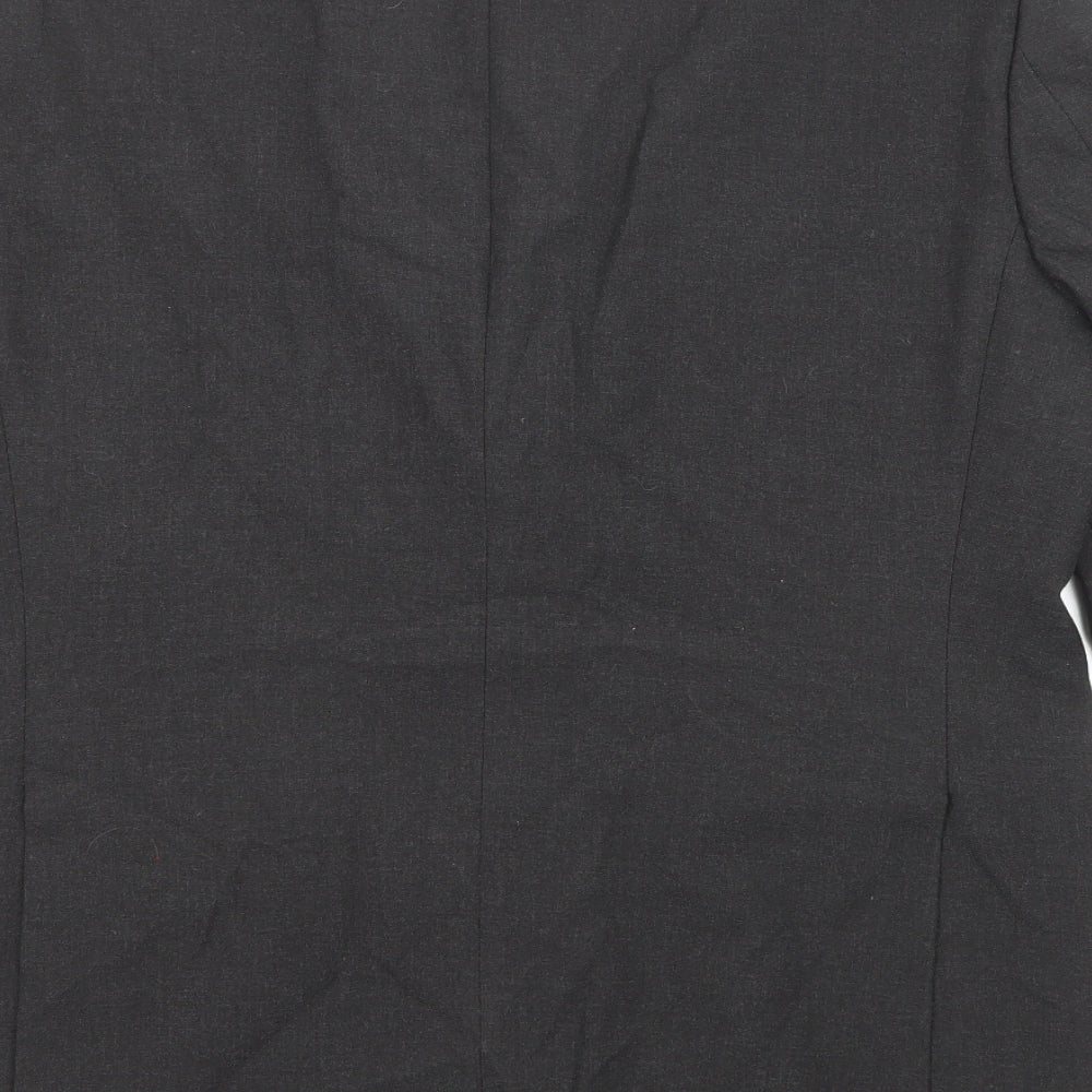 Marks and Spencer Mens Black Polyester Jacket Suit Jacket Size 40 Regular