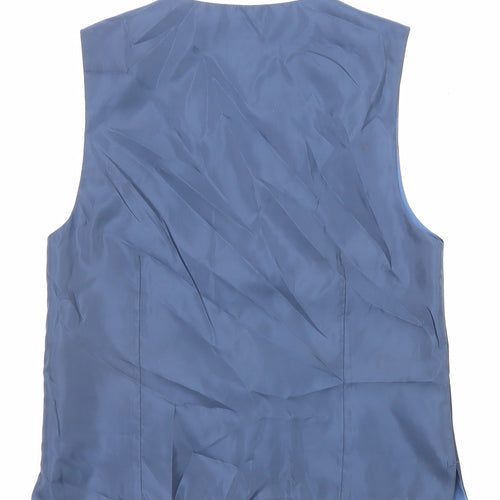John Lewis Boys Blue Jacket Waistcoat Size 11 Years Button