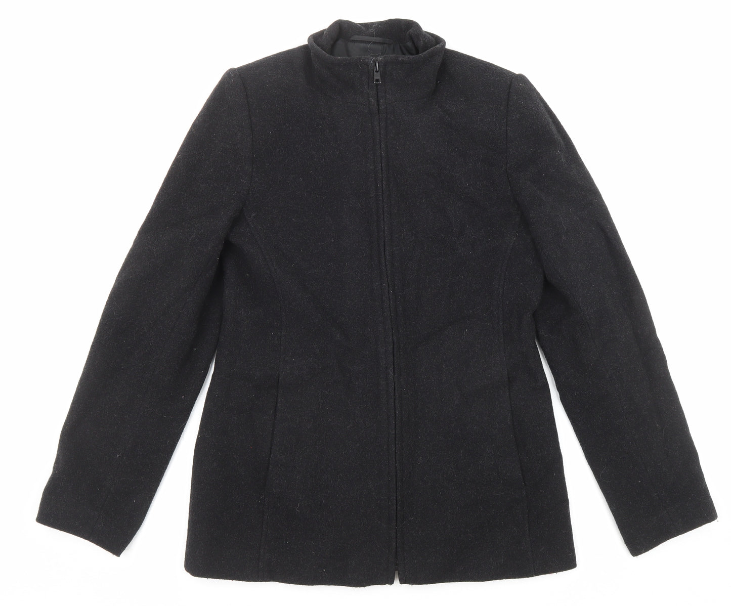 Debenhams Womens Black Jacket Size 10 Zip