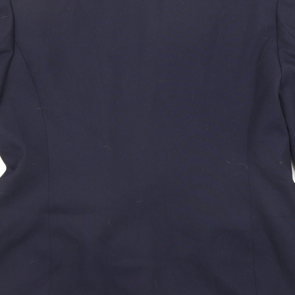 St Michael Womens Blue Jacket Blazer Size 12 Button